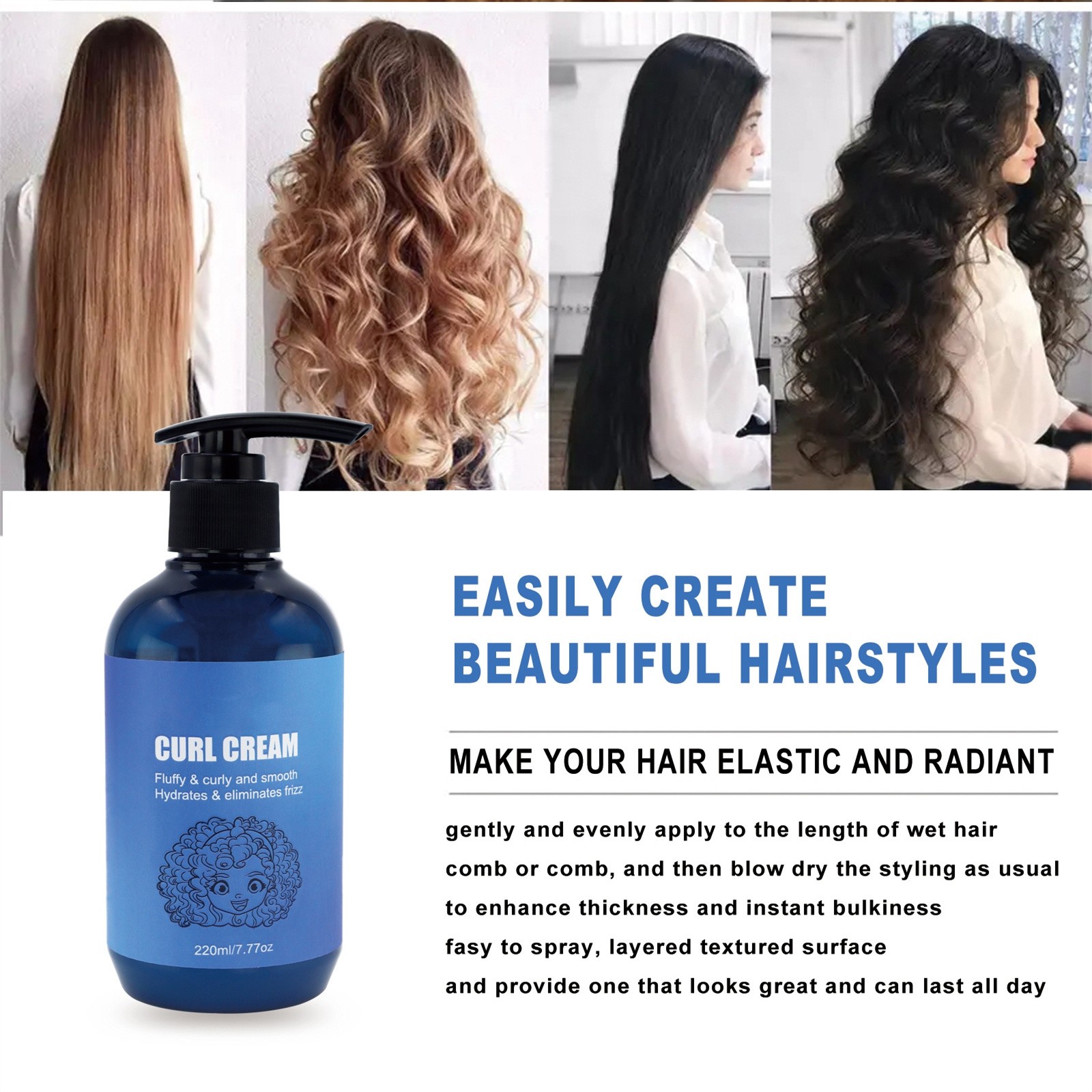 For All Hair Types Curl Defining Moisturizing Curly Hair Products